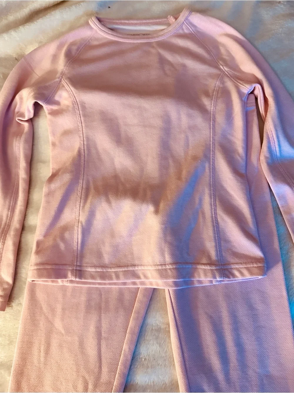 Cherokee Light Pink Girls Thermal Matching Set